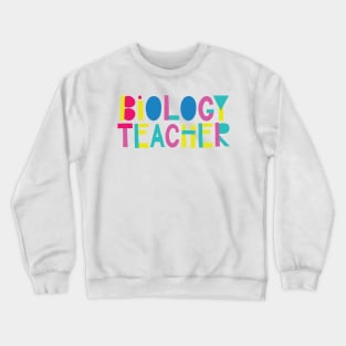 Biology Teacher Gift Idea Cute Back to School Crewneck Sweatshirt